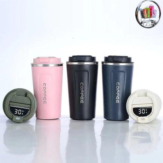 Leak-Proof Coffee Travel Mug with One-Click Lock - 360° Flip and Shake Proof Design