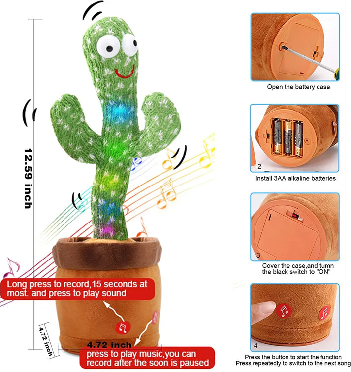 Dancing talking Cactus Toy