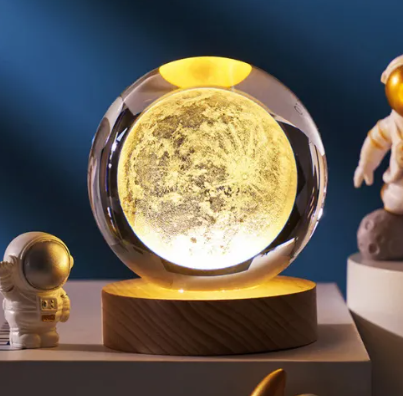 3D Galaxy Crystal Ball Night Light Lamp