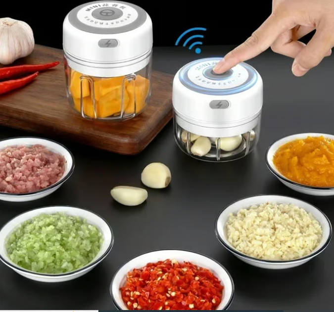 🧄🔥Wireless Electric Garlic grinder (mini food processer)